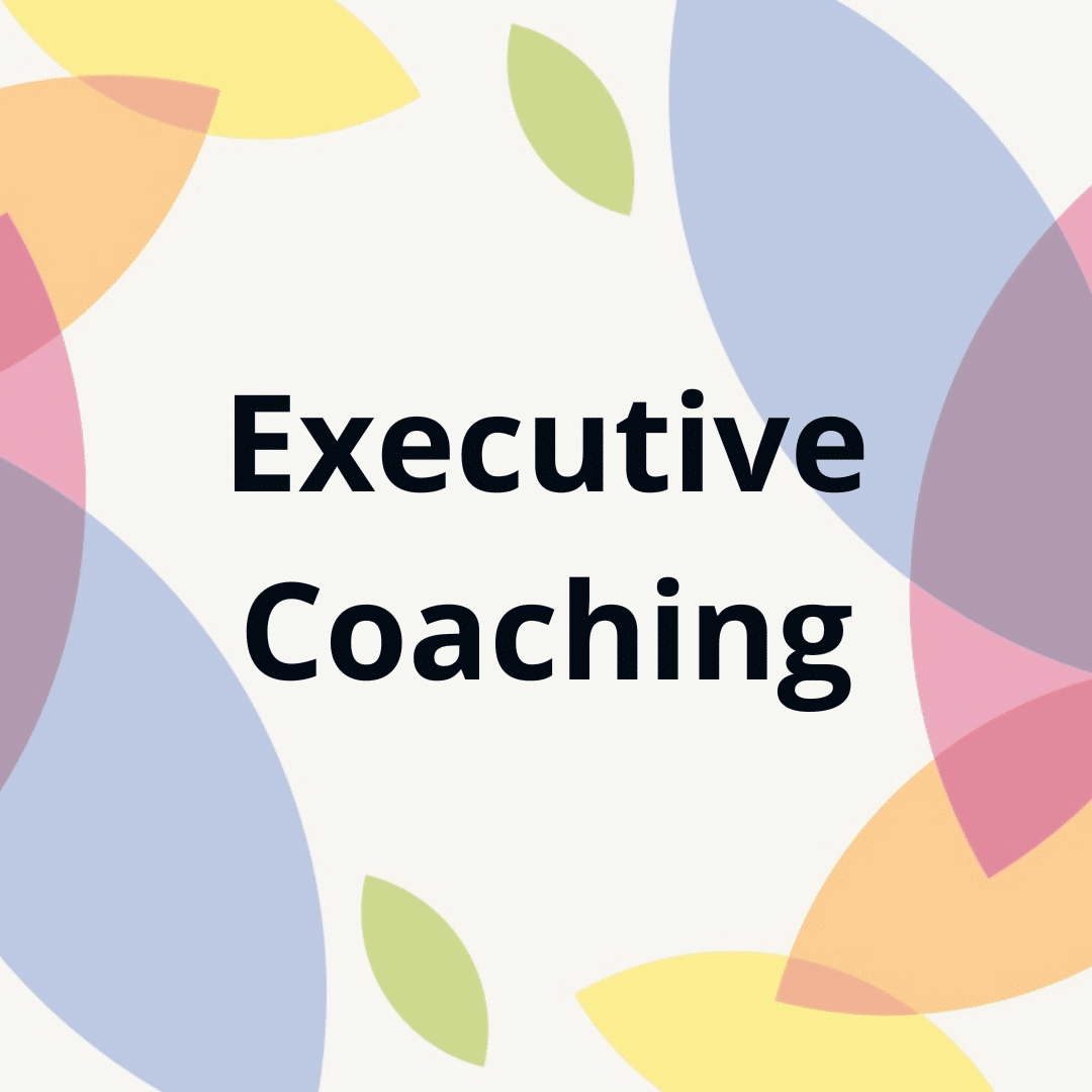Colorful button for executive coaching page