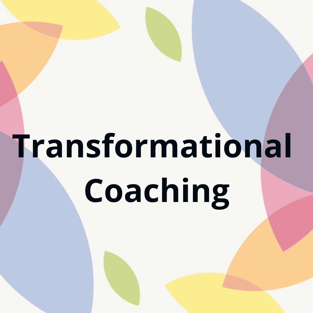 Colorful button for transformational coaching page