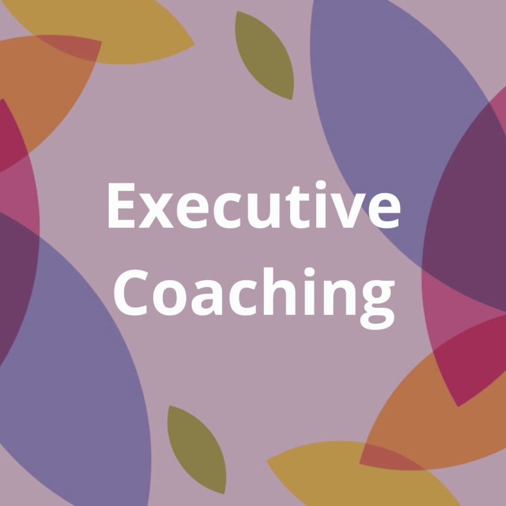 Descriptive button for executive coaching page.